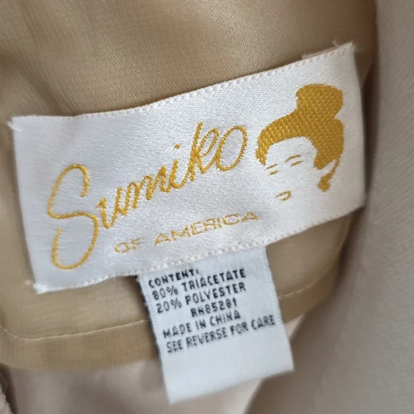 VINTAGE 90's SUMIKO OF AMERICA GOWN - Picture 10 of 12